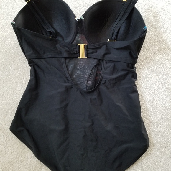 Yin mesh underwire swimsuit - Picture 3 of 8